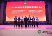 優(yōu)得運(yùn)維榮獲“2018光伏行業(yè)智能運(yùn)維最具創(chuàng)新力企業(yè)”稱號